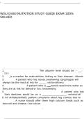WGU D440 Nutrition Study Guide exam 100- solved&period;