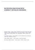 NUTRITION D440 EXAM WITH CORRECT DETAILED ANSWERS