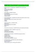 EMR BC Provincial Licensing Exam