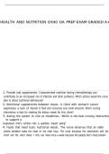 Health and nutrition D440 OA prep exam graded a&plus;
