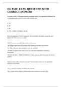 IHI PS101 EXAM QUESTIONS WITH CORRECT ANSWERS