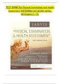 Comprehensive Test Bank for Physical Examination and Health Assessment&comma; 3rd Canadian Edition by Carolyn Jarvis&excl;