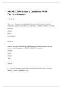 MGMT 3000 Exam 2 Questions With Correct Answers