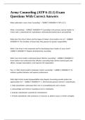 Army Counseling &lpar;ATP 6-22&period;1&rpar; Exam Questions With Correct Answers&period;