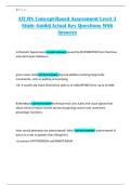 ATI RN Concept-Based Assessment Level 3 Study Guide&vert; Actual Key Questions With Answers