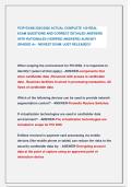 PCIP EXAM 2025&sol;2026 ACTUAL COMPLETE 140 REAL  EXAM QUESTIONS AND CORRECT DETAILED ANSWERS  WITH RATIONALES &lpar;VERIFIED ANSWERS&rpar; ALREADY  GRADED A&plus; &sol; NEWEST EXAM &sol;JUST RELEASED&excl;&excl;