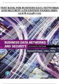 Business Data Networks and Security 11th Edition – Panko | Test Bank | ISBN 9780134817125