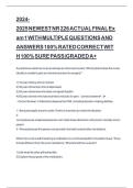 2024-2025 NEWEST NR 226 ACTUAL FINAL Exam 1 WITH MULTIPLE QUESTIONS AND ANSWERS 100-QUESTIONS COMPLETELY VERIFIED
