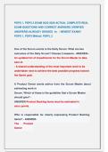 PSPO 1&comma; PSPO 2 EXAM 2025-2026 ACTUAL COMPLETE REAL  EXAM QUESTIONS AND CORRECT ANSWERS &lpar;VERIFIED  ANSWERS&rpar; ALREADY GRADED  A&plus;  &sol; NEWEST EXAM&excl;&excl;                      PSPO 1&comma; PSPO Mikhail&comma; PSPO&lowbar;2 