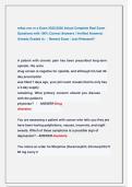 relias onc rn a Exam 2025&sol;2026 Actual Complete Real Exam   Questions with 100&percnt; Correct Answers &vert; Verified Answers&vert;  Already Graded A&plus;  &sol; Newest Exam &sol; Just Released&excl;&excl;