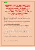 CERTIFIED CODING SPECIALIST EXAM  PREP &sol;CCS EXAM 2 LATEST VERSIONS  2025&sol;2026 AND PRACTICE QUESTIONS &lpar;VERSION A AND B&rpar; COMPLETE  500 QUESTIONS AND CORRECT DETAILED  ANSWERS &lpar;VERIFIED ANSWERS&rpar;  &vert;ALREADY GRADED A&plus;