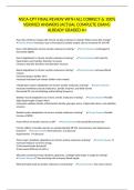 NSCA-CPT FINAL REVIEW WITH ALL CORRECT & 100&percnt; VERIFIED ANSWERS&vert;ACTUAL COMPLETE EXAM&vert; ALREADY GRADED A&plus;