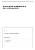 NUR 355 EXAM 2 QUESTIONS WITH COMPLETE SOLUTIONS&excl;&excl;