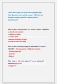 SHARP EKG Exam 2025&sol;2026 Actual Complete Real   Exam Questions with verified Answers &lpar;100&percnt; Correct                     Answers&rpar; Already Graded A&plus; &sol; Newest Exam &sol;                                           Just Released&excl;&excl;  