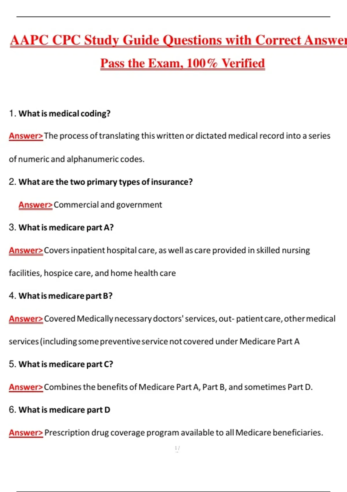 AAPC Official CPC Exam Study Guide (Latest 2026/2027 Update) Complete ...