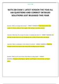 NUTR 280 EXAM 1 LATEST VERSION THIS YEAR ALL 300 QUESTIONS AND CORRECT DETAILED SOLUTIONS JUST RELEASED THIS YEAR