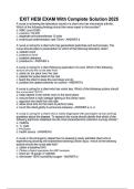 EXIT HESI EXAM With Complete Solution 2025