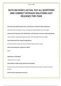 NUTR 280 EXAM 2 ACTUAL TEST ALL QUESTIONS AND CORRECT DETAILED SOLUTIONS JUST RELEASED THIS YEAR