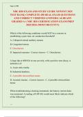 NBC-HIS EXAM AND STUDY GUIDE NEWEST 2025&sol; 2026 TEST BANK&vert; COMPLETE 450 REAL EXAM QUESTIONS AND CORRECT VERIFIED ANSWERS&sol; ALREADY GRADED A&plus;&vert; NBC HIS CERTIFICATION EXAM PREP &lpar;MOST RECENT&excl;&excl;&rpar;