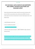 NUR 430 EXAM 1 WITH COMPLETE 400 QUESTIONS AND CORRECT DETAILED SOLUTIONS JUST RELEASED LATELY