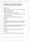 DH224 DENTAL PUBLIC HEALTH M4 QUIZ 3 QUESTIONS WITH COMPLETE SOLUTIONS