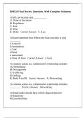 DH224 Final Review Questions With Complete Solutions