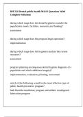 DH 224 Dental public health M4 &num;3 Questions With Complete Solutions