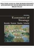 Microeconomics 5th Edition &ndash; David Besanko & Ronald Braeutigam &vert; Solution Manual &vert; Complete Answer Guide