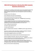 BSN 335 Prioritization In Nursing Quiz With Complete Questions And Answers&period;