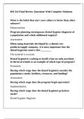 DH 224 Final Review Questions With Complete Solutions