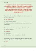 ARMRIT EXAM AND STUDY GUIDE NEWEST 2025&sol; 2026 TEST BANK&vert; AMERICAN REGISTRY OF MRI TECHNOLOGISTS &lpar;ARMRIT&rpar; EXAM PREP WITH COMPLETE 850 REAL EXAM QUESTIONS AND CORRECT DETAILED ANSWERS &lpar;VERIFIED ANSWERS&rpar; ALREADY GRADED A&plus; &lpar;MOST RECENT&excl;&excl;&rpar;