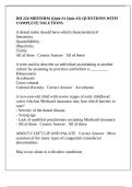 DH 224 MIDTERM &lpar;Quiz &num;1 Quiz &num;2&rpar; QUESTIONS WITH COMPLETE SOLUTIONS