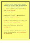 CNT WRITTEN EXAM VERSION 1 NEWEST 2025&sol;2026 NEWEST ACTUAL EXAM WITH COMPLETE QUESTIONS AND VERIFIED ANSWERS &vert;ALREADY GRADED A&plus;&vert; 