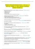 EXERCISE PROGRAM DESIGN EXAM 1&colon; NSCA CH&period; 1-3 WITH ALL CORRECT & 100&percnt; VERIFIED ANSWERS&vert; ALREADY GRADED A&plus;