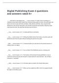  Digital Publishing Exam 4 questions and answers rated A&plus;