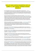 NSCA CPT EXAM CONTENT DESCRIPTION WITH ALL CORRECT & 100&percnt; VERIFIED ANSWERS&vert;ALREADY GRADED A&plus;