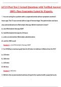 ACLS Post Test 2 &lpar;Latest 2026&sol;2027 Update&rpar; Complete Questions and Guide Answers&comma; 100&percnt; Verified Graded A&plus;