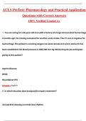 ACLS PreTest- Pharmacology and Practical Application &lpar;Latest 2026&sol;2027 Update&rpar; Complete Questions and Guide Answers&comma; 100&percnt; Verified Graded A&plus;