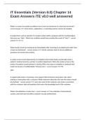 IT Essentials (Version 8.0) Chapter 14 Exam Answers ITE v8.0 well answered