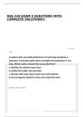 NSG 430 EXAM 4 QUESTIONS WITH COMPLETE SOLUTIONS&excl;&excl;