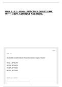 NUR 3112 - FINAL PRACTICE QUESTIONS WITH 100&percnt; CORRECT ANSWERS&period;