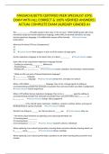 MASSACHUSETTS CERTIFIED PEER SPECIALIST &lpar;CPS&rpar; EXAM WITH ALL CORRECT & 100&percnt; VERIFIED ANSWERS&vert;ACTUAL COMPLETE EXAM&vert;ALREADY GRADED A&plus;