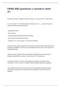 FEMA 800 questions n answers rated A&plus;