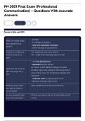 PN 3001 Final Exam &lpar;Professional Communication&rpar; &ndash; Questions With Accurate Answers