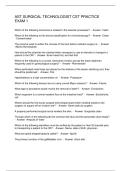 AST SURGICAL TECHNOLOGIST CST PRACTICE EXAM 1