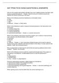 AST PRACTICE EXAM QUESTIONS & ANSWERS