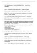 AST SURGICAL TECHNOLOGIST CST PRACTICE EXAM 2