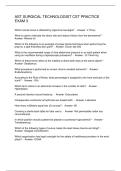 AST SURGICAL TECHNOLOGIST CST PRACTICE EXAM 3