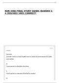 NUR 3306 FINAL STUDY GUIDE&colon; QUIZZES 1-4 &lpar;SOLVED&rpar; 100&percnt; CORRECT&excl;