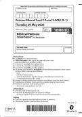 2025 Pearson Edexcel Level 1&sol;Level 2 GCSE&period; 1BH0&sol;02 Biblical Hebrew COMPONENT 2&colon; Literature 2025 Pearson Edexcel Level 1&sol;Level 2 GCSE&period; 1BH0&sol;02 Biblical Hebrew COMPONENT 2&colon; Literature